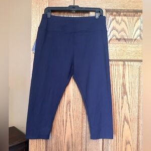 NWT iuga capri navy leggings/yoga pants
